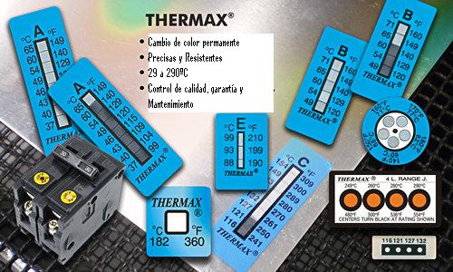 Indicadores de temperatura irreversibles adhesivos