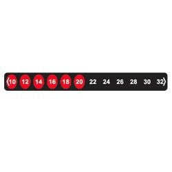 Termómetro ambiente LCD 12 níveis (10 un)