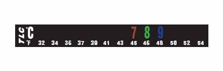 Termómetro horizontal de 13 niveles de temperatura (sobres 10 uds.)