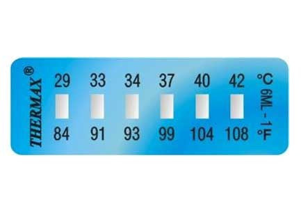 6-level mini irreversible thermometer (pack 10 units)
