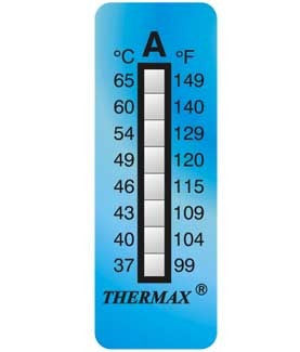 8-level irreversible thermometers (pack 10 units)