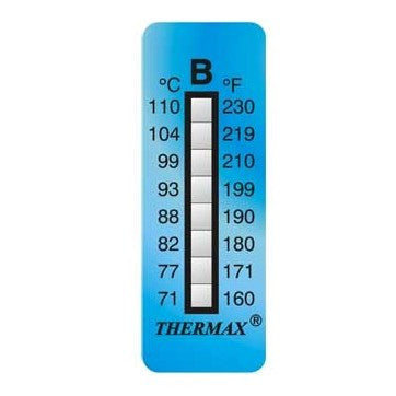 8-level irreversible thermometers (pack 10 units)