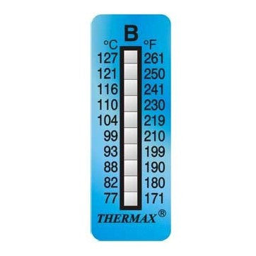 10-level irreversible thermometer (pack 10 units)