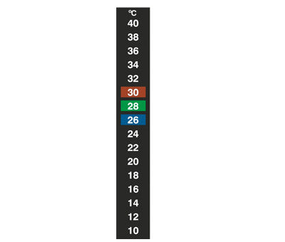 Termómetro vertical adhesivo LCD de 16 niveles (sobres 10 uds.)