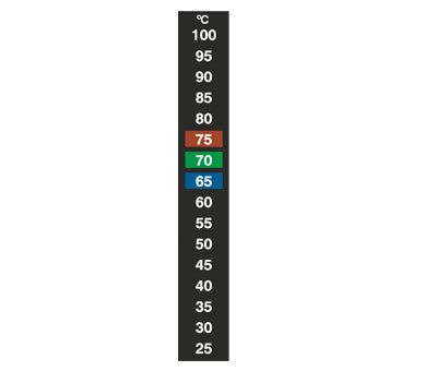 Termómetro vertical adhesivo LCD de 16 niveles (sobres 10 uds.)