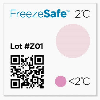FREEZESAFE temperature drop indicator (pack 100 units)