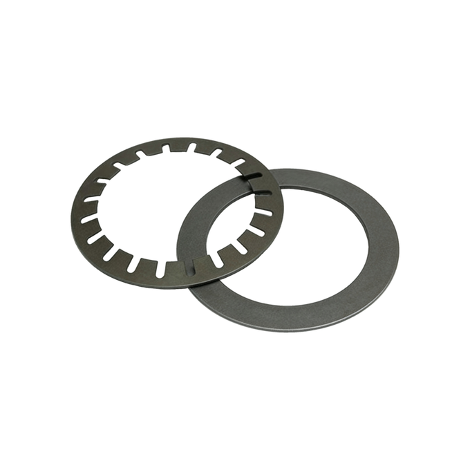 Plain and slotted disc springs for preloading ball bearings