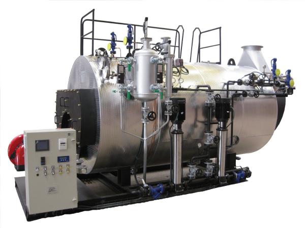 Large-format industrial once-through boiler installed in a thermal power generation plant