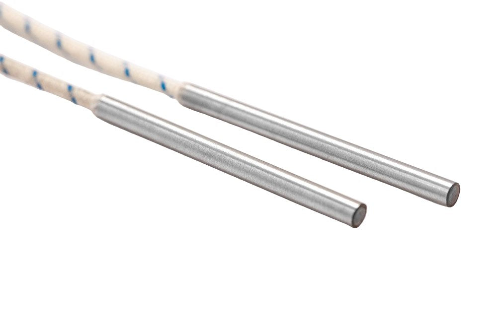 Cartuchos calefactores para baja tensión 24–48 V con cable directo