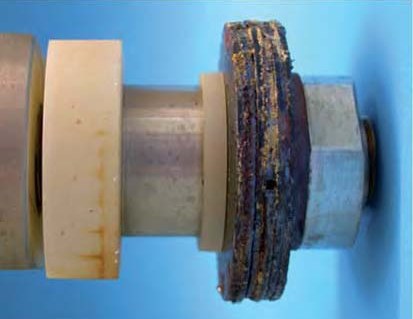 Water-thinned paint — part after the stress corrosion cracking test