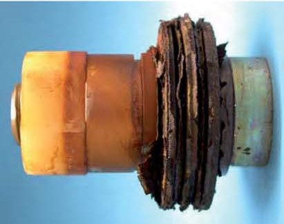 Mechanical zinc plating + Yellow chromate — part after the stress corrosion cracking test