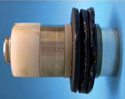 Water-thinned paint — part after the stress corrosion cracking test