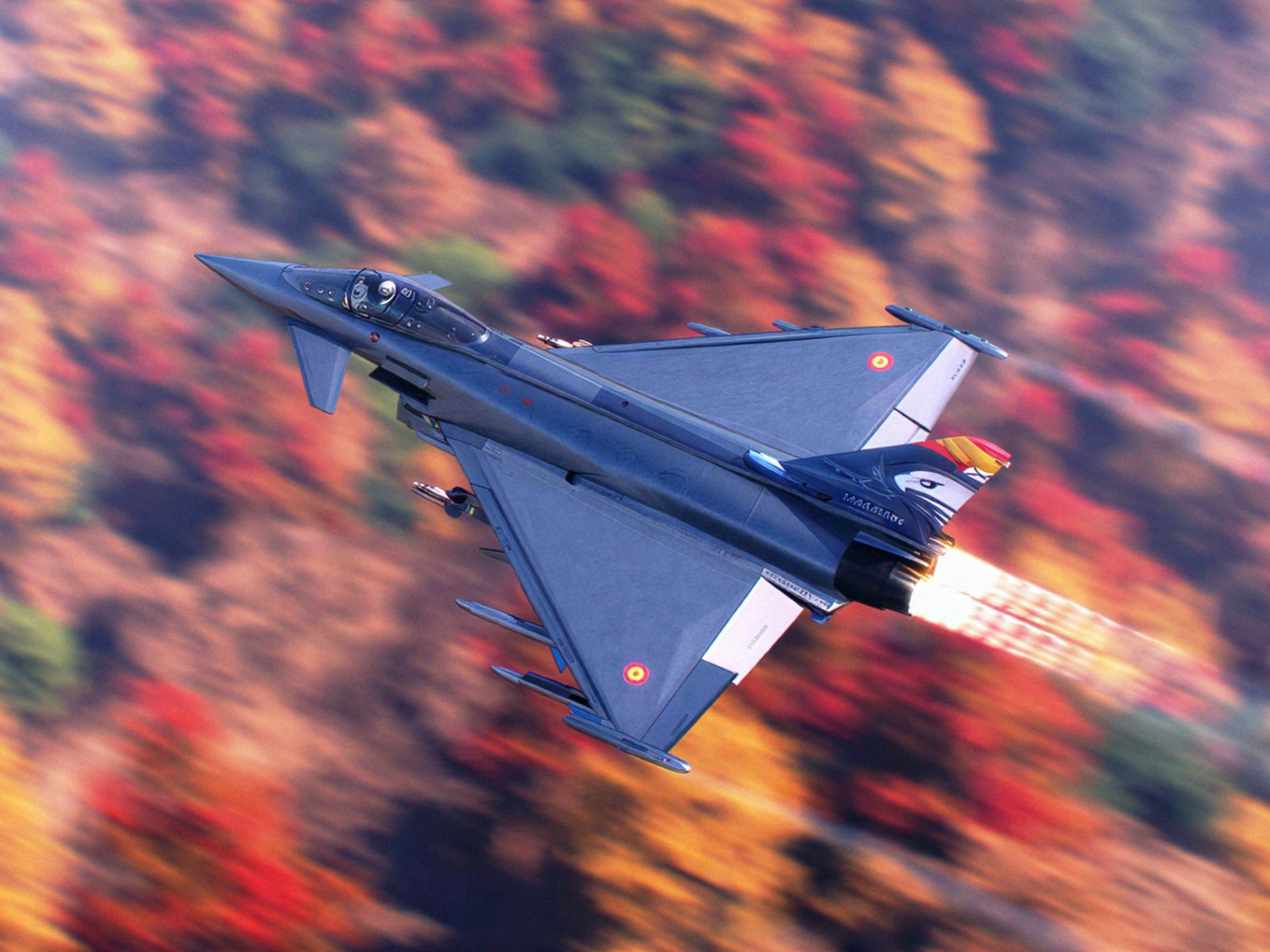 Caça Eurofighter Typhoon da Força Aérea