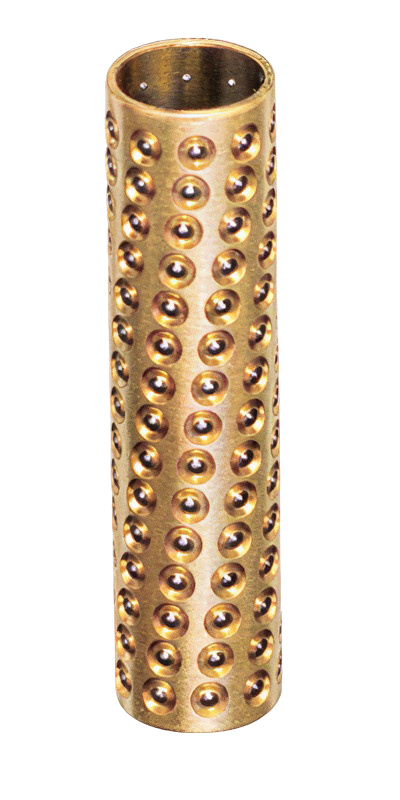 ST7192 mini series brass ball cage with hardened steel balls arranged in a spiral